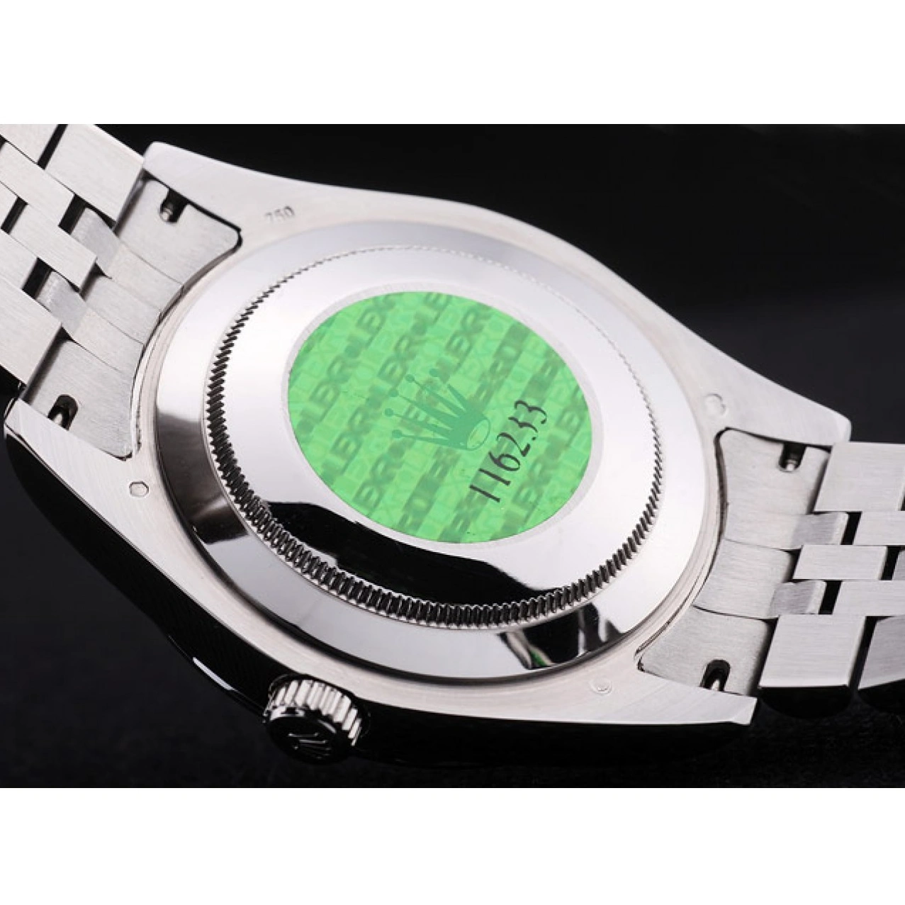 Aaa replica watch Bezel Dial Rolex Radial Ribbed Datejust White 7478 1016